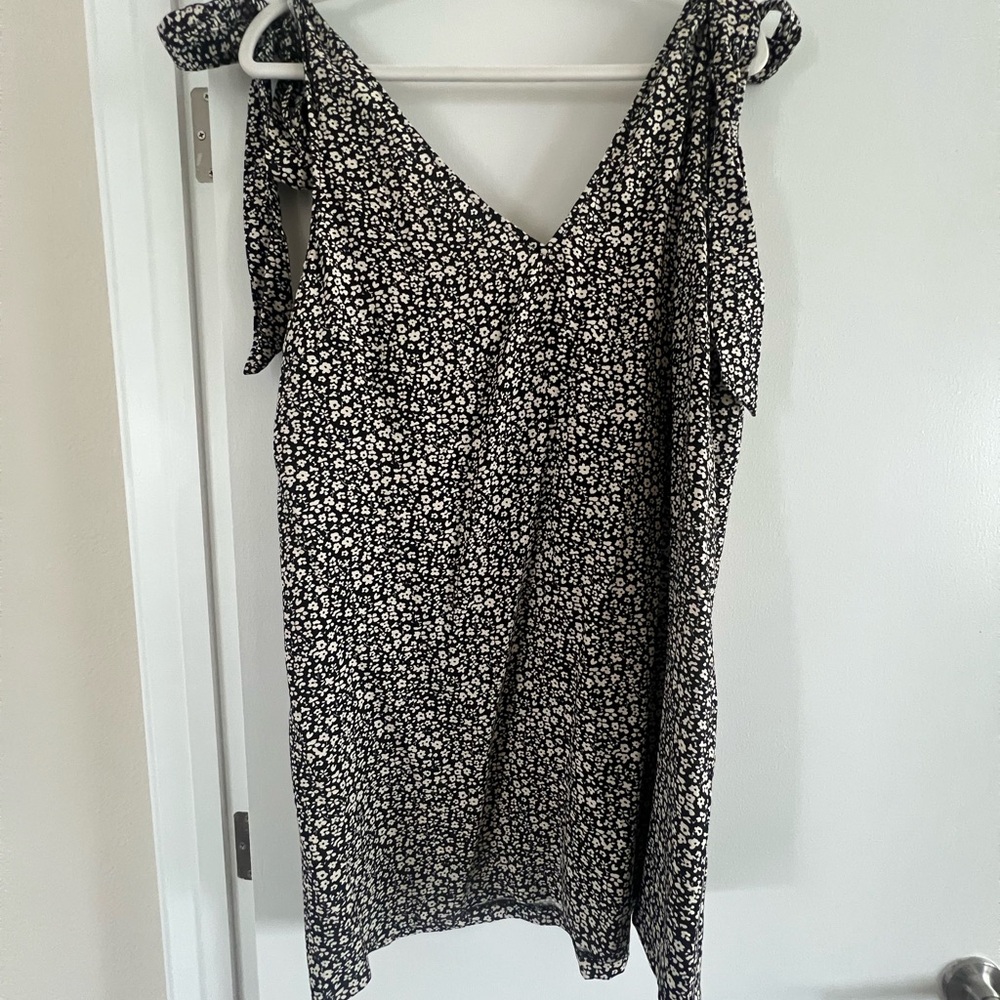H&M Floral Tie-Strap Dress